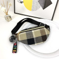 2021 Latest Plaid Lightweight Canvas Material Fashion Designer Travel Belt Bumbag Crossbody Chest Bags Fanny Pack Unisex Travel Waist Bag